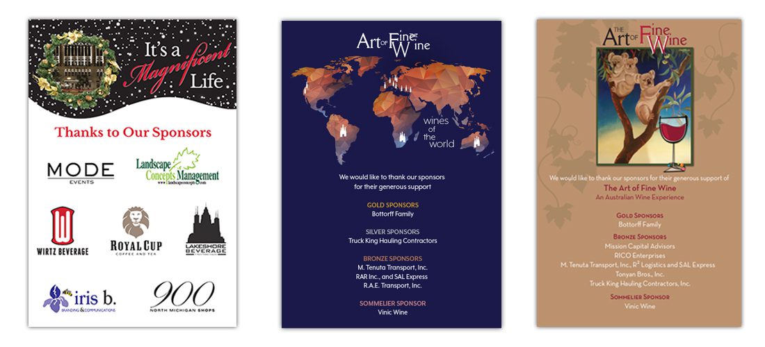 Sponsorship posters